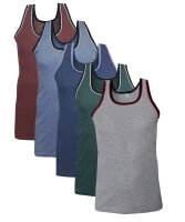 5er Pack Herren Melange Unterhemden Achselhemden...