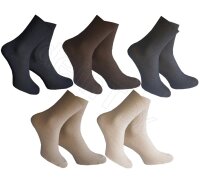 Diabetikersocken Gesundheitssocken venenfreundlich für empfindliche Füße ohne Gummidruck Baumwolle