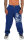 Herren Totenkopf Bodybuildinghose Bulldogge Pumperhose Gorilla Jogginghose Bodybuilding Sporthose S - 8XL Gorilla Royalblau XXL