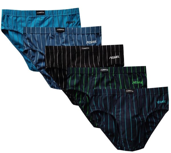 6er Pack Herren Sportslips Unterhose unifarben aus Baumwolle ohne Eingriff L-3XL 7 = L